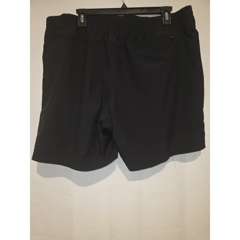 Birdie Bound Shorts Mens XL Black Stretch Golf Swim Quick Dry Pockets Zipper